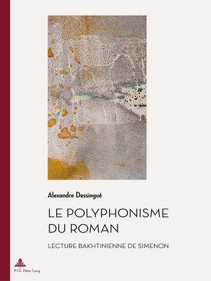 cover image of Le polyphonisme du roman